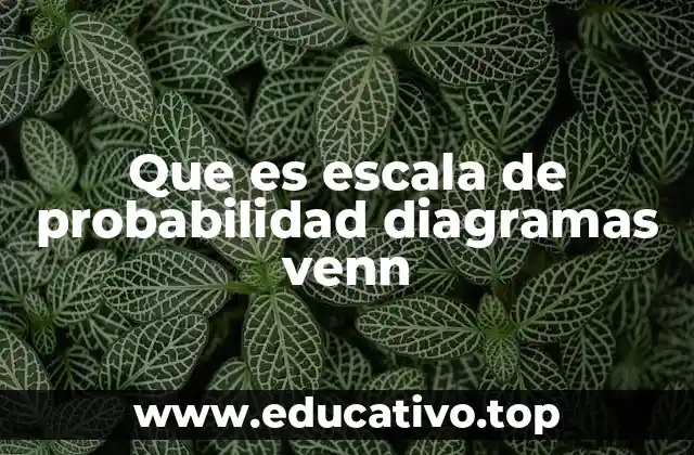 Que es escala de probabilidad diagramas venn