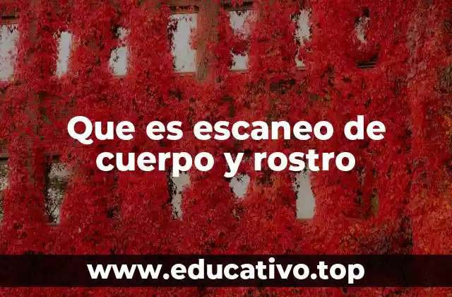 Que es escaneo de cuerpo y rostro