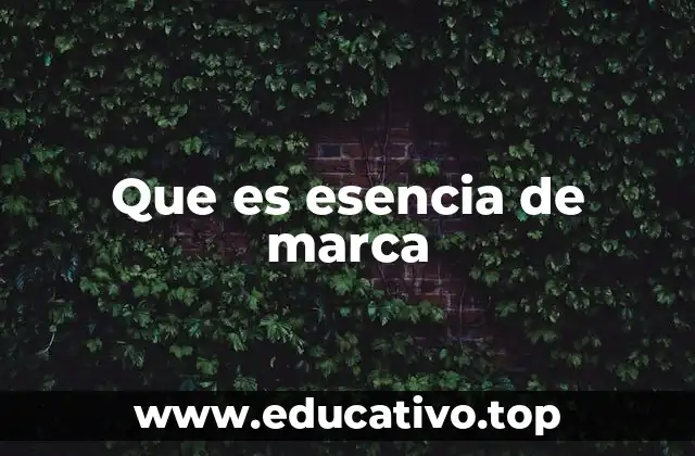 Que es esencia de marca