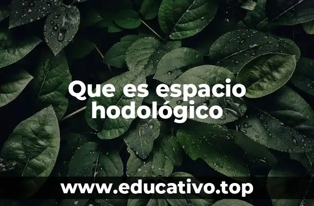 Que es espacio hodológico