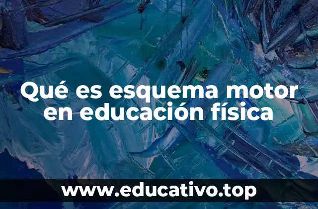 Qué es esquema motor en educación física