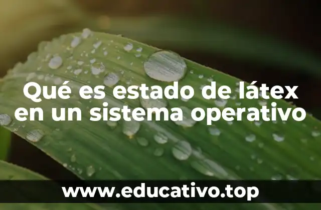 Qué es estado de látex en un sistema operativo
