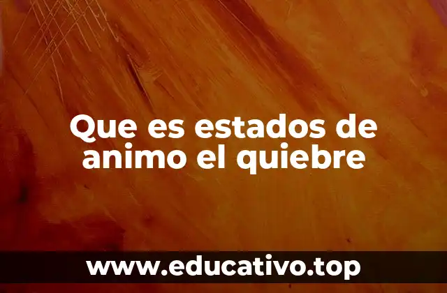 Cómo identificar un quiebre emocional