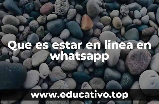 Que es estar en linea en whatsapp