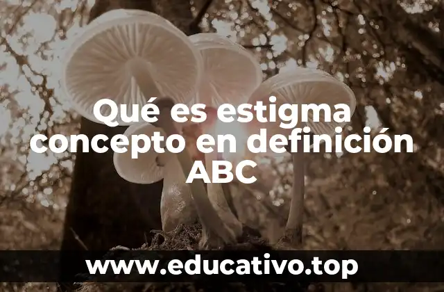 Qué es estigma concepto en definición ABC