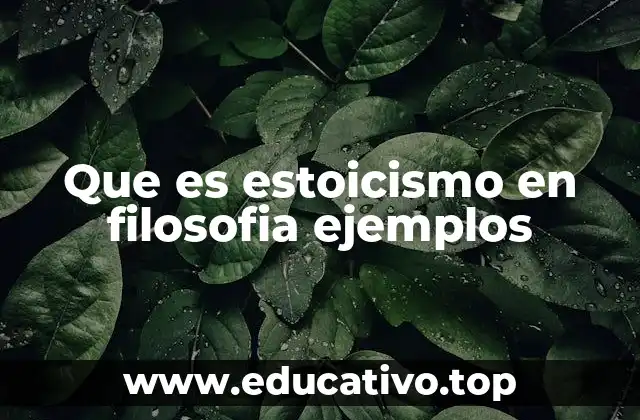 La filosofía estoica como guía para la vida