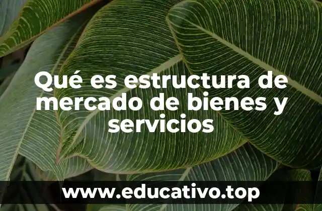 Características que definen la estructura de mercado