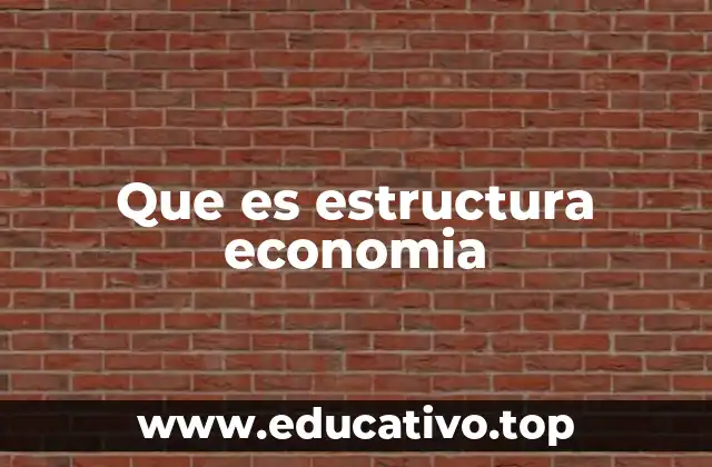 Componentes que definen la organización económica de un país