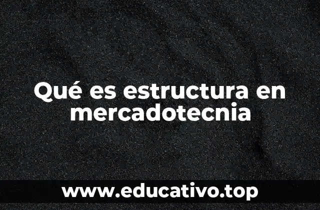 Qué es estructura en mercadotecnia