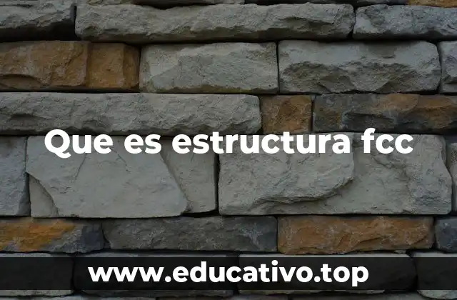 Que es estructura fcc