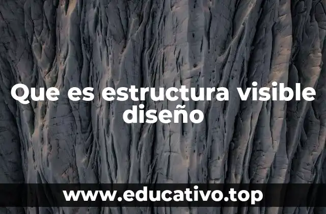 Que es estructura visible diseño
