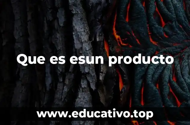 Que es esun producto