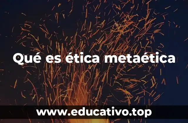 Qué es ética metaética