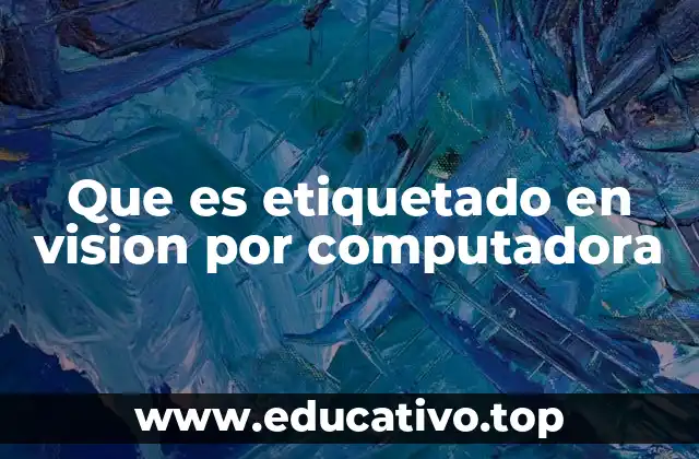 Que es etiquetado en vision por computadora