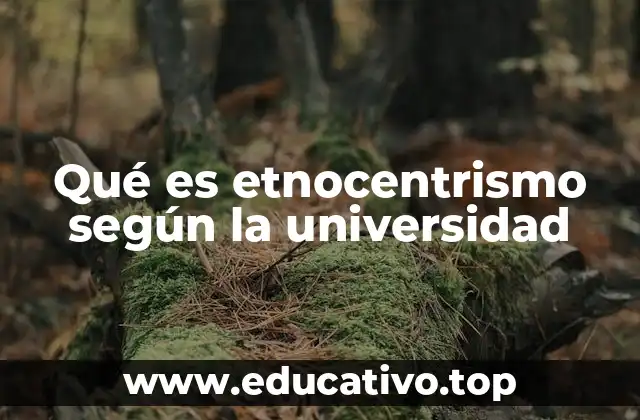 Qué es etnocentrismo según la universidad