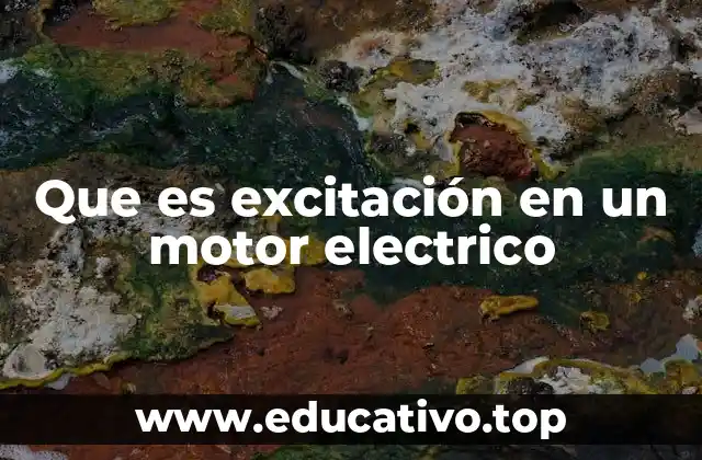 Que es excitación en un motor electrico