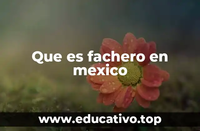 Que es fachero en mexico