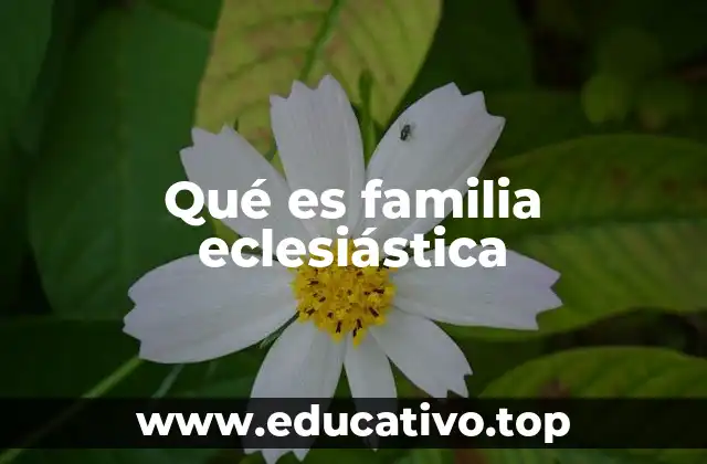 La familia eclesiástica como comunidad de fe