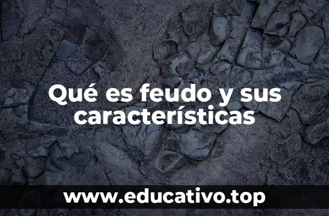 Qué es feudo y sus características