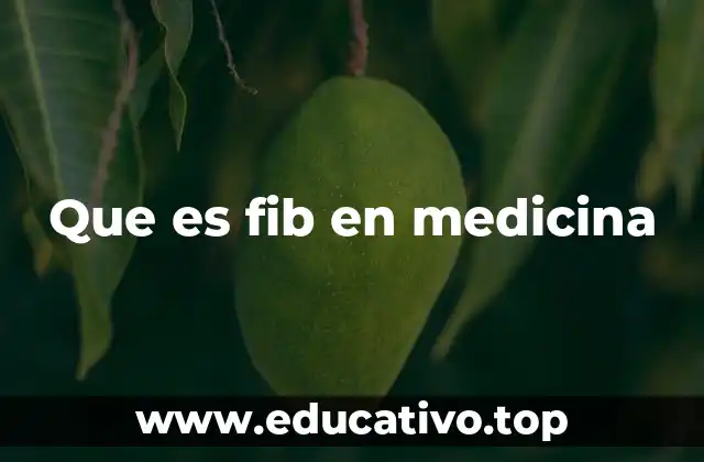 Que es fib en medicina