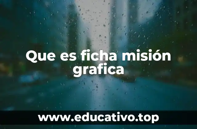 Que es ficha misión grafica