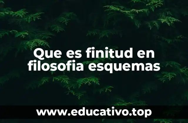 Que es finitud en filosofia esquemas