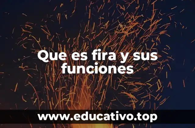 Que es fira y sus funciones