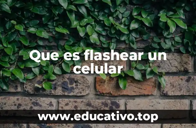 Que es flashear un celular