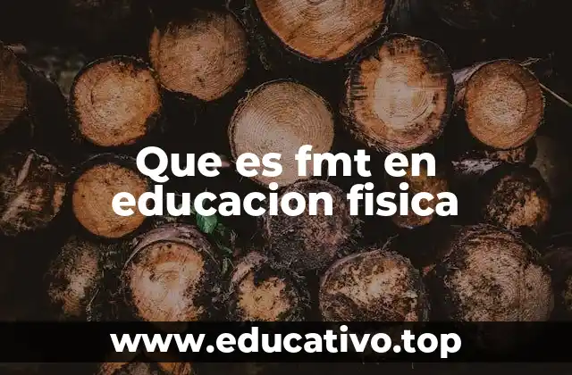 Que es fmt en educacion fisica