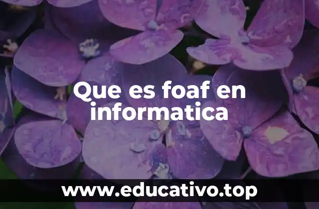 Que es foaf en informatica