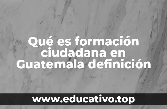 El papel de la formación ciudadana en la reconstrucción social