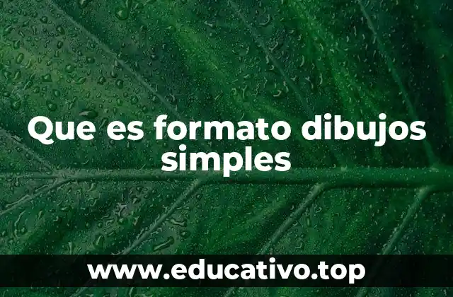 Que es formato dibujos simples