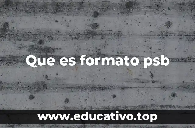 Que es formato psb