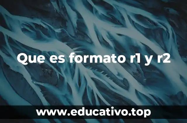 Que es formato r1 y r2