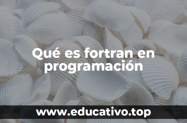 Qué es fortran en programación