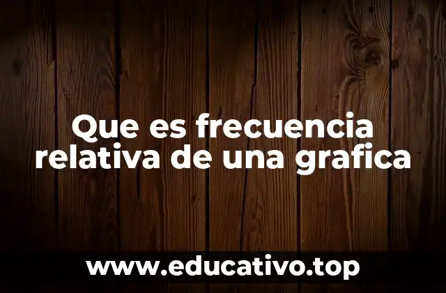 Que es frecuencia relativa de una grafica