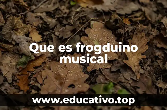 Que es frogduino musical