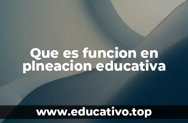 El rol de los diferentes actores en la planificación educativa