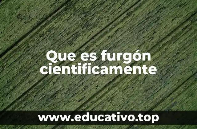 Que es furgón cientificamente