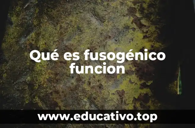 Qué es fusogénico funcion
