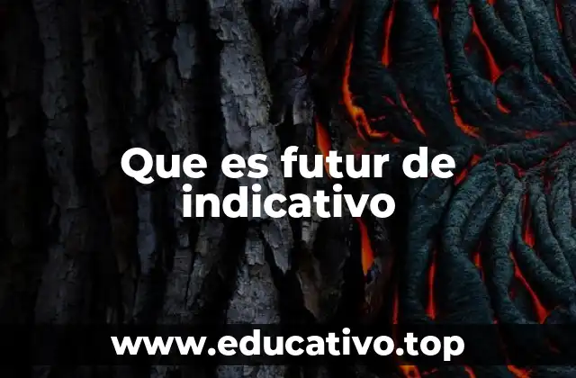 Que es futur de indicativo