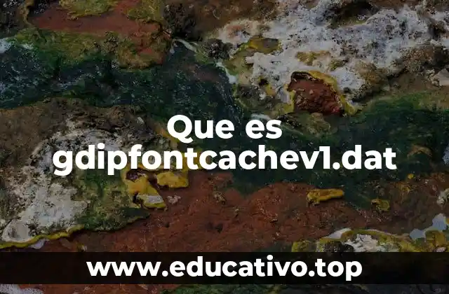 Que es gdipfontcachev1.dat