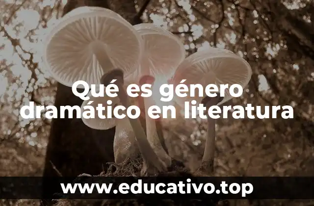 Qué es género dramático en literatura