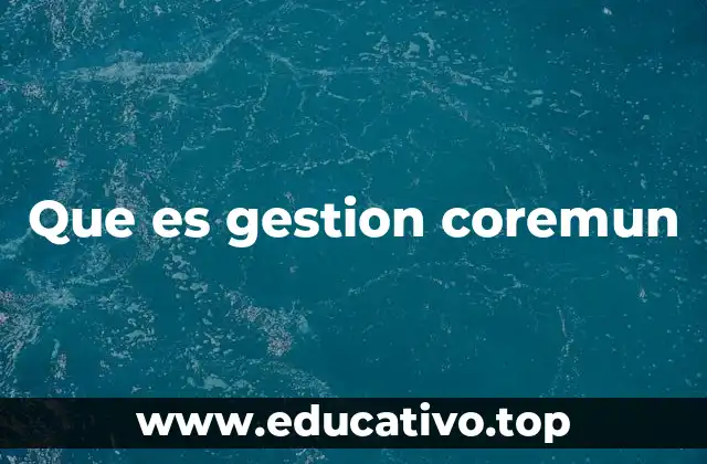 Que es gestion coremun