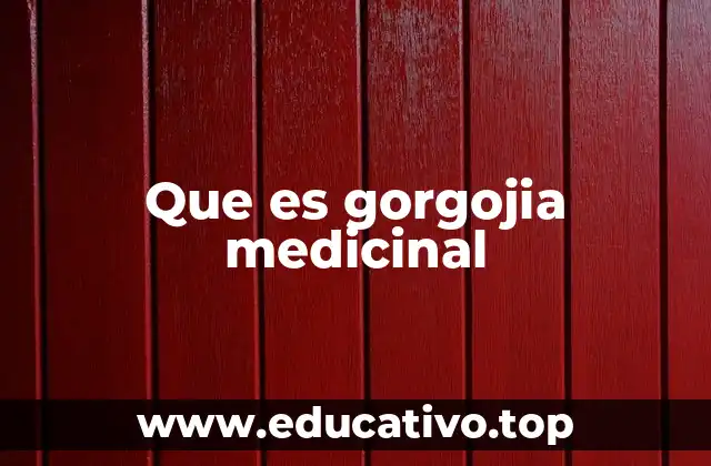 Que es gorgojia medicinal