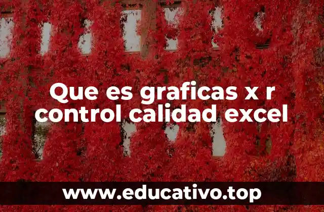 Que es graficas x r control calidad excel