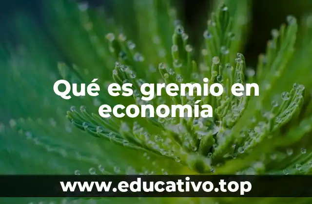 Qué es gremio en economía