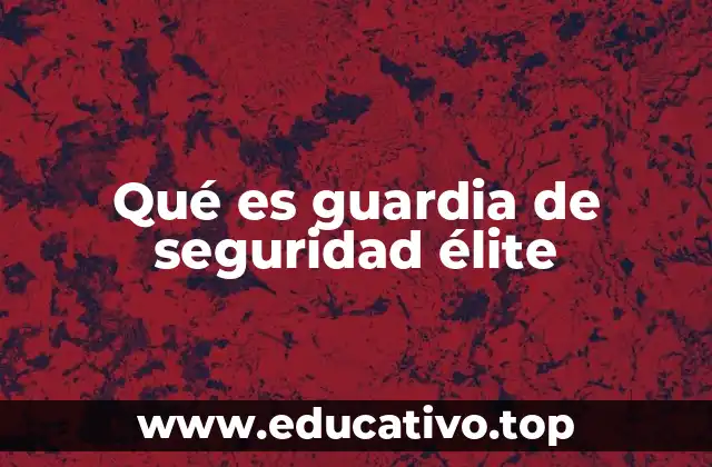 Qué es guardia de seguridad élite