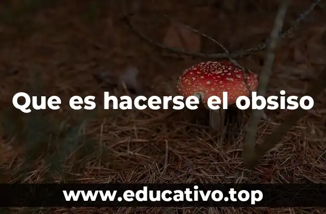 Que es hacerse el obsiso