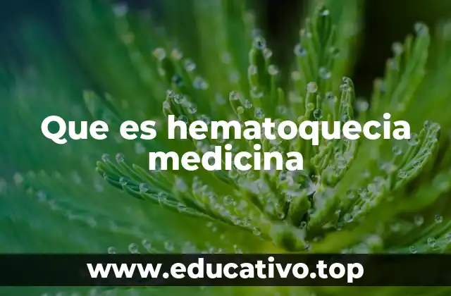 Que es hematoquecia medicina